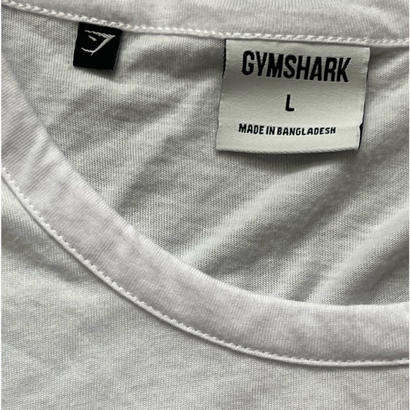 Gymshark white side tie T shirt Large - Picture 5 of 6